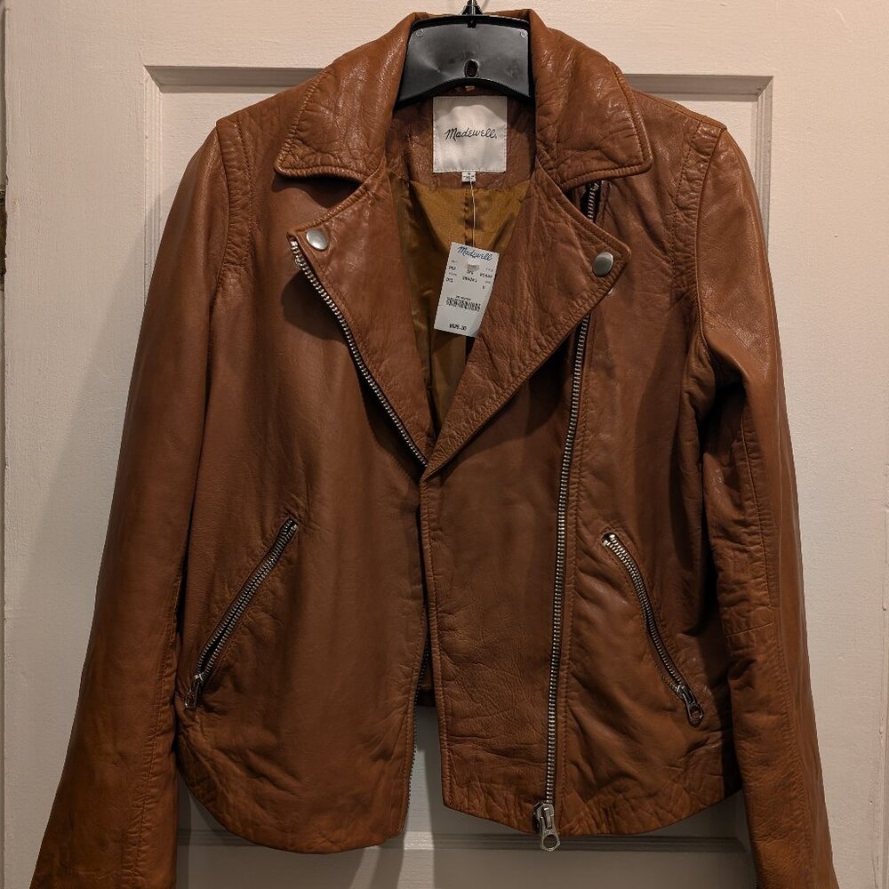 Madewell The Washed Leather Motorcycle Jacket